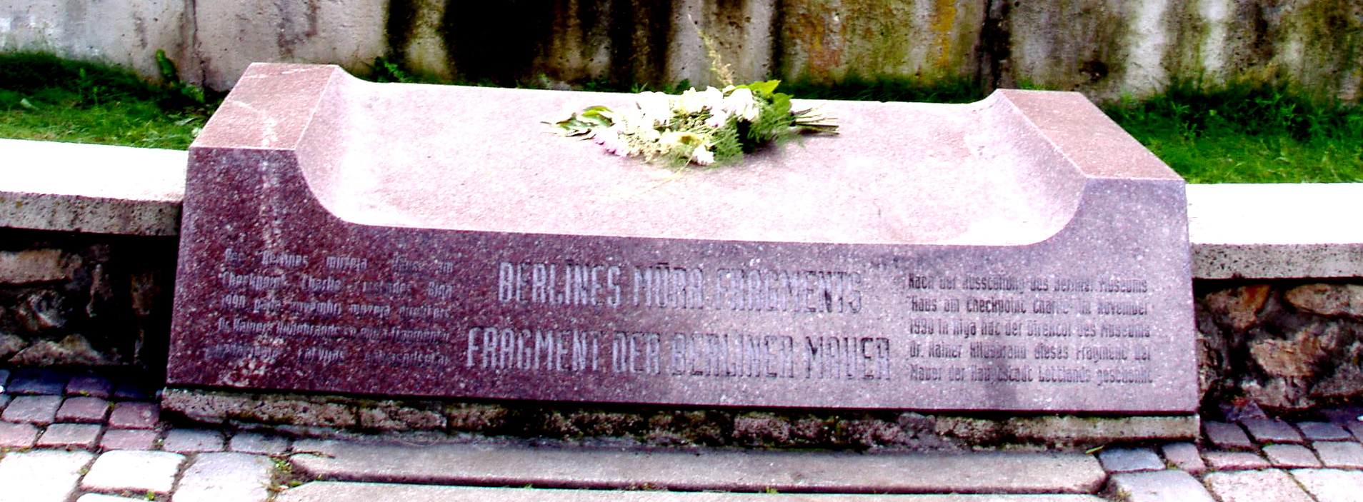 Riga opschrift Berlijnse Muur